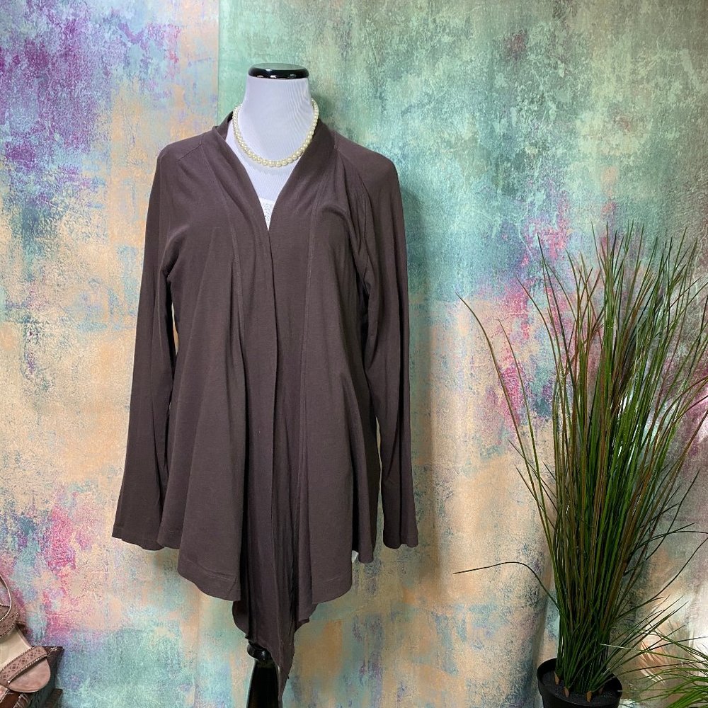 📌 Cato Open Front Cotton Mix Cardigan
